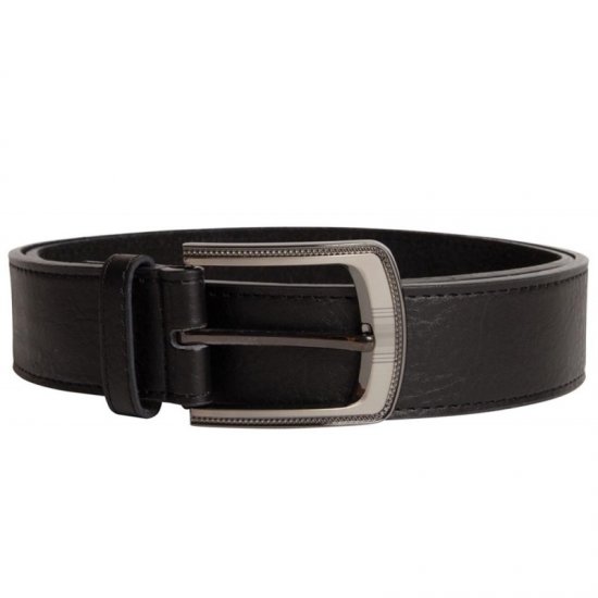 D555 Samuel Leather Belt Black, 4cm - Remenje - Muški remeni velikih veličina