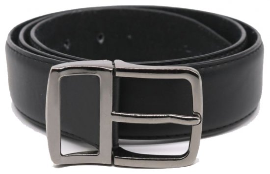 D555 Ashton Leather Belt Black, 3,5cm - Remenje - Muški remeni velikih veličina