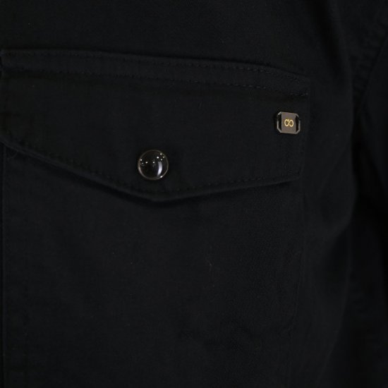 Double Outfitters GS-5126 Košulja s drukerima Crna - Košulje - Muške Košulje Veliki Brojevi