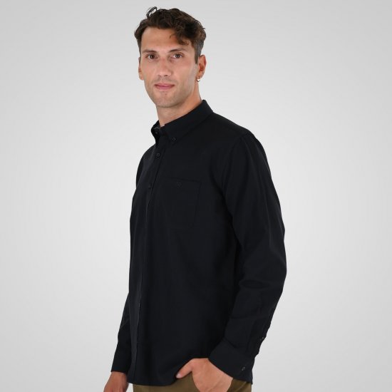 Double Outfitters GS-5225 Oxford košulja Crna - Košulje - Muške Košulje Veliki Brojevi