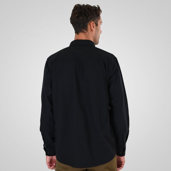 Double Outfitters GS-5225 Oxford košulja Crna - Košulje - Muške Košulje Veliki Brojevi