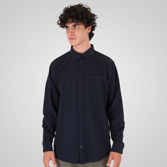 Double Outfitters GS-5225 Oxford košulja Tamnoplava - Košulje - Muške Košulje Veliki Brojevi