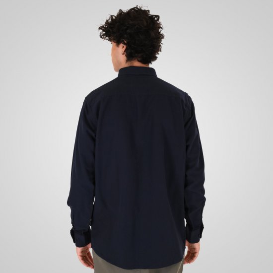 Double Outfitters GS-5225 Oxford košulja Tamnoplava - Košulje - Muške Košulje Veliki Brojevi