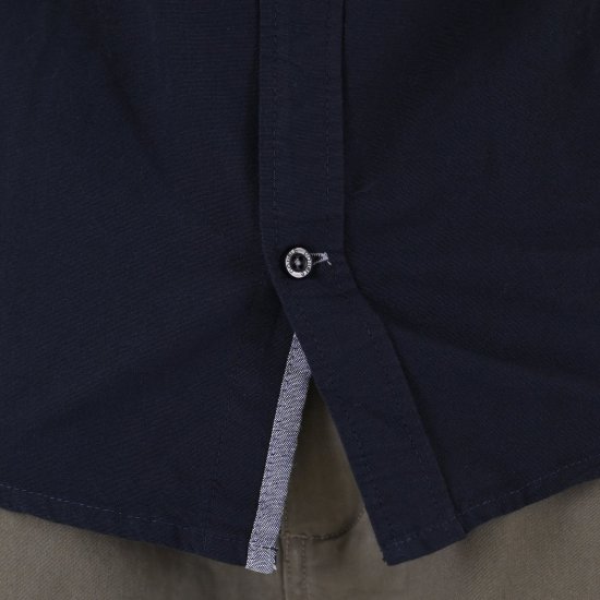 Double Outfitters GS-5225 Oxford košulja Tamnoplava - Košulje - Muške Košulje Veliki Brojevi