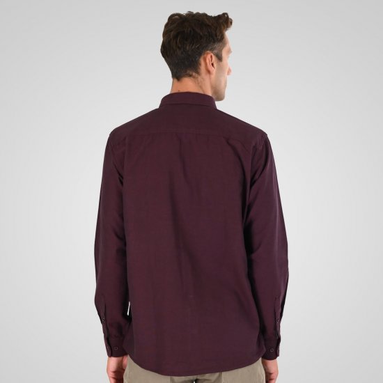 Double Outfitters GS-5225 Oxford košulja Bordo - Košulje - Muške Košulje Veliki Brojevi