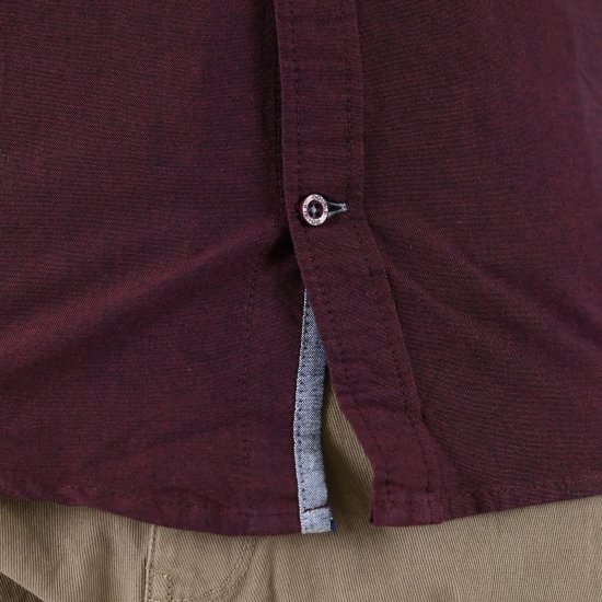 Double Outfitters GS-5225 Oxford košulja Bordo - Košulje - Muške Košulje Veliki Brojevi
