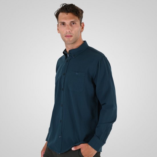 Double Outfitters GS-5225 Oxford košulja Tamnozelena - Košulje - Muške Košulje Veliki Brojevi