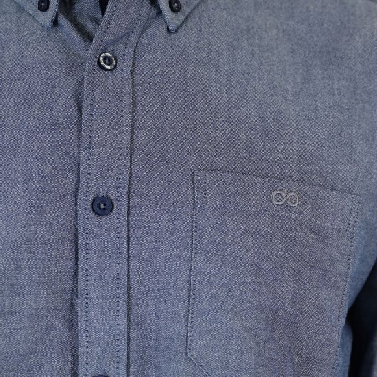 Double Outfitters GS-5225 Oxford košulja Svijetloplava - Košulje - Muške Košulje Veliki Brojevi