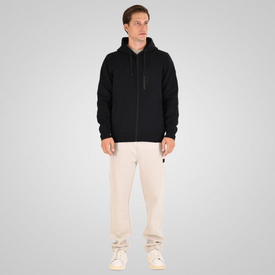 Double Outfitters MTOP-1160 Majica s kapuljačom i patentnim zatvaračem Crna - Puloveri & dukserice - Muške Puloveri & dukserice veliki brojevi