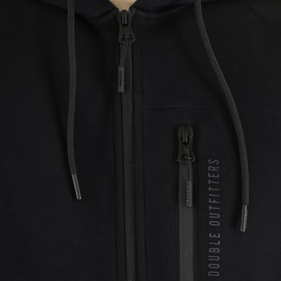 Double Outfitters MTOP-1160 Majica s kapuljačom i patentnim zatvaračem Crna - Puloveri & dukserice - Muške Puloveri & dukserice veliki brojevi