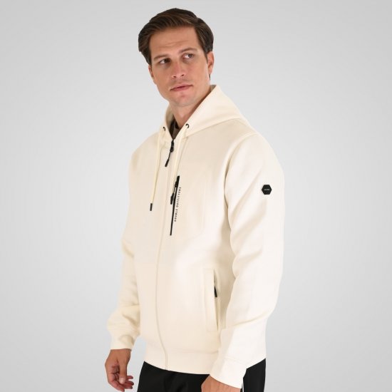 Double Outfitters MTOP-1160 Majica s kapuljačom i patentnim zatvaračem Bijela - Puloveri & dukserice - Muške Puloveri & dukserice veliki brojevi