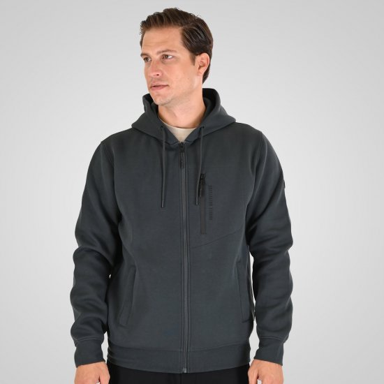 Double Outfitters MTOP-1160 Majica s kapuljačom i patentnim zatvaračem Tamnozelena - Puloveri & dukserice - Muške Puloveri & dukserice veliki brojevi