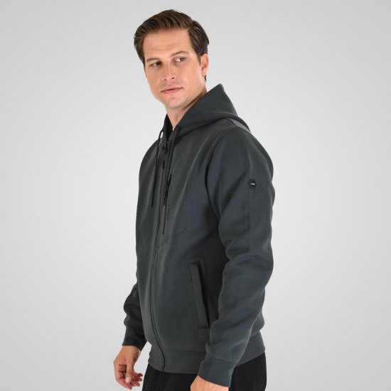 Double Outfitters MTOP-1160 Majica s kapuljačom i patentnim zatvaračem Tamnozelena - Puloveri & dukserice - Muške Puloveri & dukserice veliki brojevi