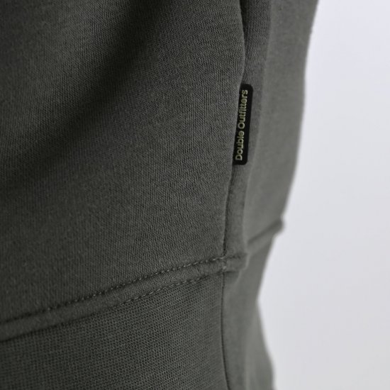 Double Outfitters MTOP-1163 Dukserica s kratkim patentnim zatvaračem Kaki - Puloveri & dukserice - Muške Puloveri & dukserice veliki brojevi
