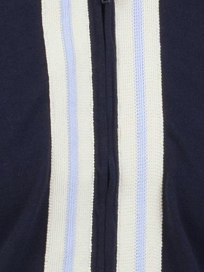 Mish Mash Belgrade Zip Through Polo Navy - Polo majice - Muške Polo Majice Veliki Brojevi