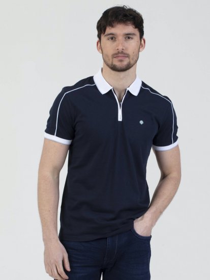 Mish Mash Zegreb Sporty Polo Navy - Polo majice - Muške Polo Majice Veliki Brojevi