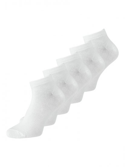 Jack & Jones Basic Bambusove gležnjače Bijela 5-pack - Donje rublje & kupaće hlače - muške donje rublje veliki brojevi