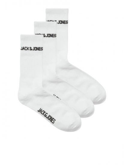 Jack & Jones Melvin Teniske čarape Bijela 3-pack - Donje rublje & kupaće hlače - muške donje rublje veliki brojevi