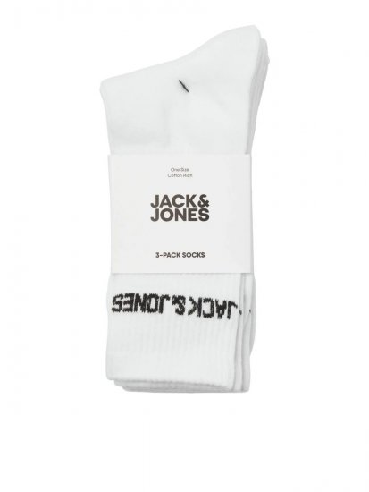 Jack & Jones Melvin Teniske čarape Bijela 3-pack - Donje rublje & kupaće hlače - muške donje rublje veliki brojevi