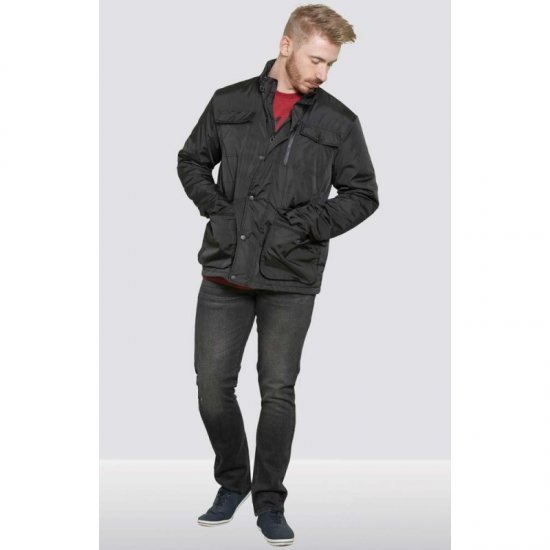 D555 Brentford Jacket Black - Jakne - Muške Jakne Veliki Brojevi