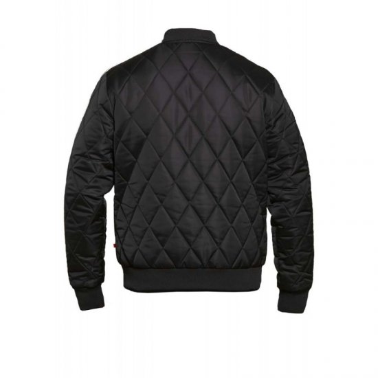 D555 Skipton Quilted Bomber Jacket Black - Jakne - Muške Jakne Veliki Brojevi