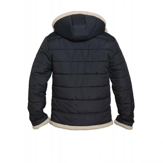 D555 Hudson Hooded Puffer Jacket Navy - Jakne - Muške Jakne Veliki Brojevi