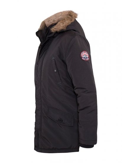 D555 Dundee Parka Jacket With Fur trimming and Teddy Fur Lined hood - Jakne - Muške Jakne Veliki Brojevi