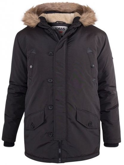 D555 Dundee Parka Jacket With Fur trimming and Teddy Fur Lined hood - Jakne - Muške Jakne Veliki Brojevi