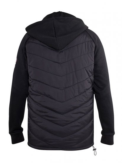 D555 Thorpe Hooded Quilted Jacket With Fleece Sleeves And Removable Fleece Hood - Jakne - Muške Jakne Veliki Brojevi