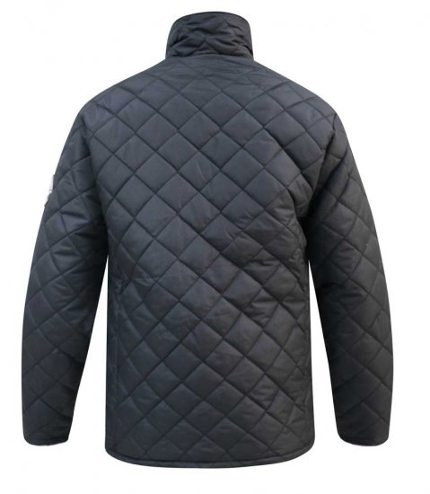 D555 Northcole Quilted Jacket Black - Jakne - Muške Jakne Veliki Brojevi
