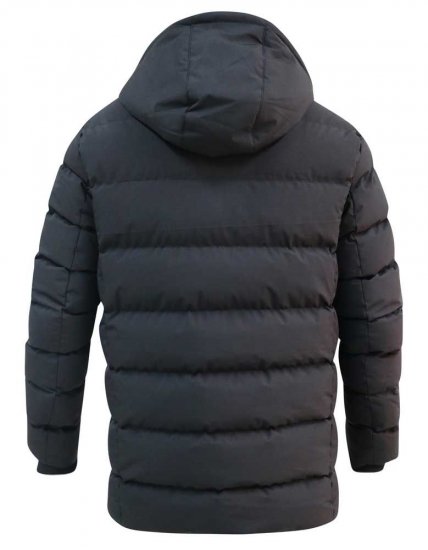 D555 Grove Quilted Parka Jacket Black - Jakne - Muške Jakne Veliki Brojevi