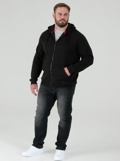D555 Cantor Hoodie Black - Puloveri & dukserice - Muške Puloveri & dukserice veliki brojevi