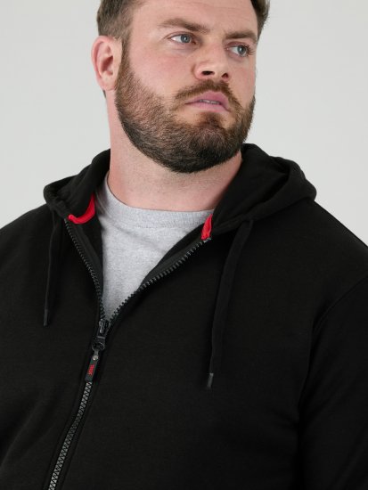 D555 Cantor Hoodie Black - Puloveri & dukserice - Muške Puloveri & dukserice veliki brojevi