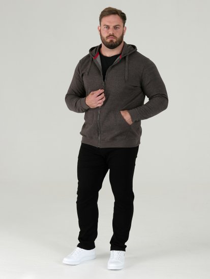 D555 Cantor Hoodie Grey - Puloveri & dukserice - Muške Puloveri & dukserice veliki brojevi