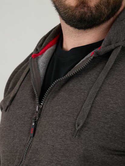 D555 Cantor Hoodie Grey - Puloveri & dukserice - Muške Puloveri & dukserice veliki brojevi