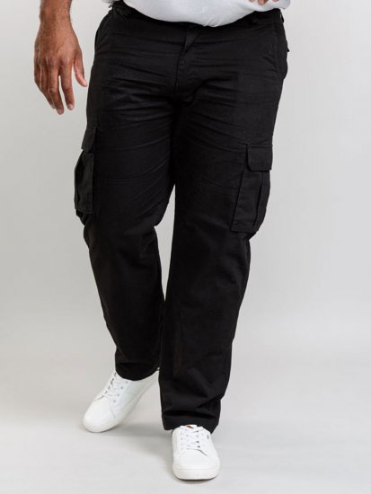 D555 Robert Cargo pants Black - Traperice & hlače - Muške Traperice i Hlače Veliki Brojevi