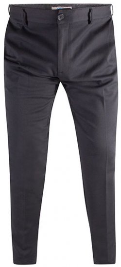 D555 Yarmouth Four Way Stretch Trouser With Flexible Waistband Black - Traperice & hlače - Muške Traperice i Hlače Veliki Brojevi
