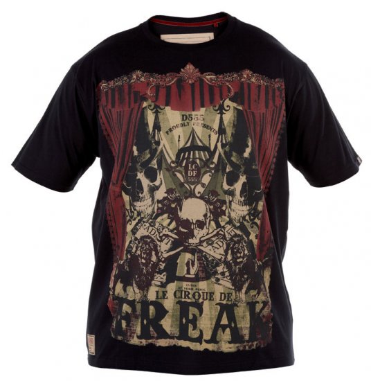 D555 Circus Freak T-shirt - Majice Kratkih Rukava - Muške Majice Kratkih Rukava Veliki Brojevi 