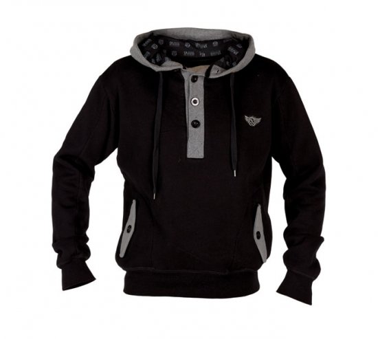 D555 Gunner Hood Black - Puloveri & dukserice - Muške Puloveri & dukserice veliki brojevi