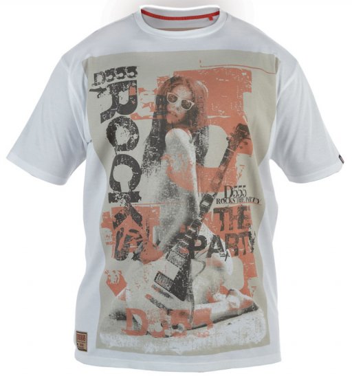 D555 Rocks The Party T-shirt - Majice Kratkih Rukava - Muške Majice Kratkih Rukava Veliki Brojevi 