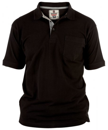 Rockford Polo Black - Polo majice - Muške Polo Majice Veliki Brojevi