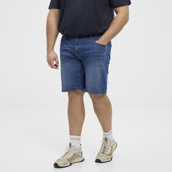 North Latitude 51336 denim kratke hlače plave - Kratke hlače - Muške Kratke Hlače Veliki Brojevi 