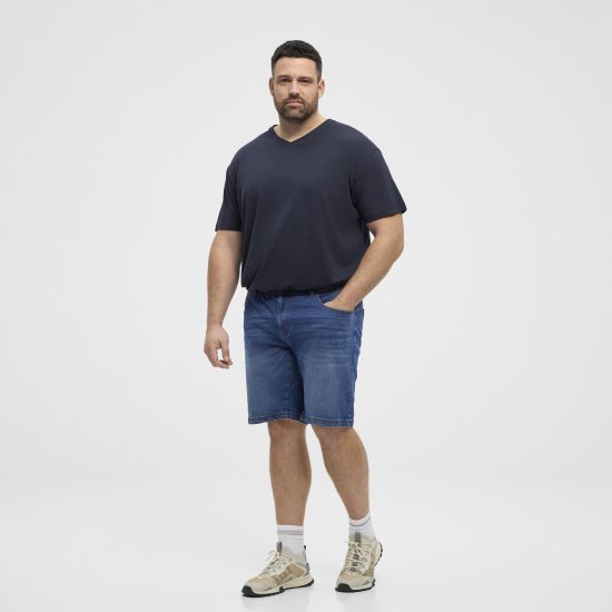 North Latitude 51336 denim kratke hlače plave - Kratke hlače - Muške Kratke Hlače Veliki Brojevi 