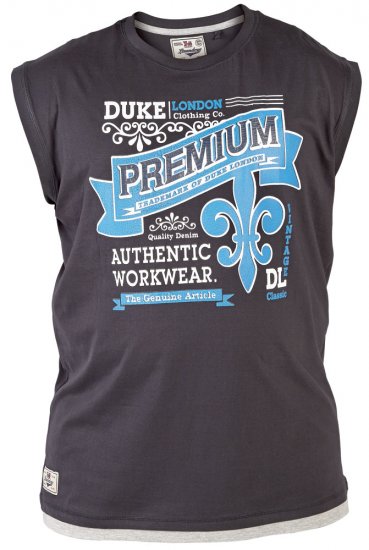 Duke Goa Tank Top Black - Majice Kratkih Rukava - Muške Majice Kratkih Rukava Veliki Brojevi 