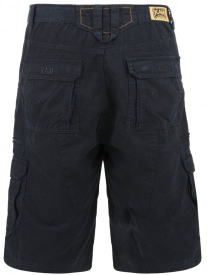 Kam Jeans Cargo Shorts Black - Kratke hlače - Muške Kratke Hlače Veliki Brojevi 