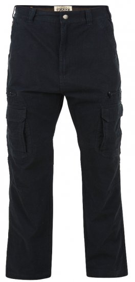 Kam Jeans Cargo pants Black TALL SIZES - MUŠKA ODJEĆA MT-6XLT - Odjeća za Visoke Muškarce