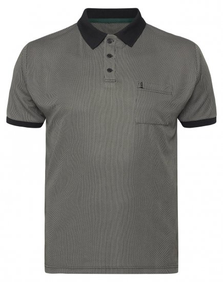 North Latitude Cool Effect Polo Majica Crna - Polo majice - Muške Polo Majice Veliki Brojevi