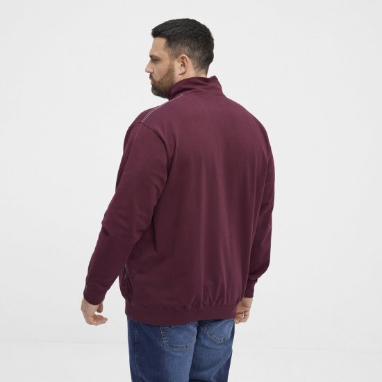 North Latitude Half Zip Majica Bordo - Puloveri & dukserice - Muške Puloveri & dukserice veliki brojevi