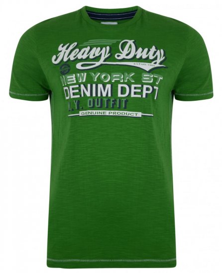 Kam Heavy Duty Tee Green - Majice Kratkih Rukava - Muške Majice Kratkih Rukava Veliki Brojevi 