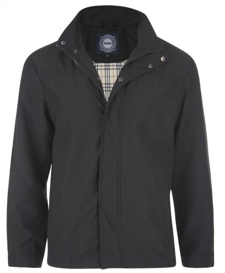 Kam Jeans Harrington Jacket Black - Jakne - Muške Jakne Veliki Brojevi